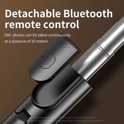 Phone Tripod Selfie Stick with Remote, Portable iPhone Tripod for Travel/Video Recording, Mobile Tripod Stand Expandable Height from 22cm to 140cm